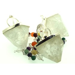 Apophyllite Gemstone Crystal Chakra Pendulum